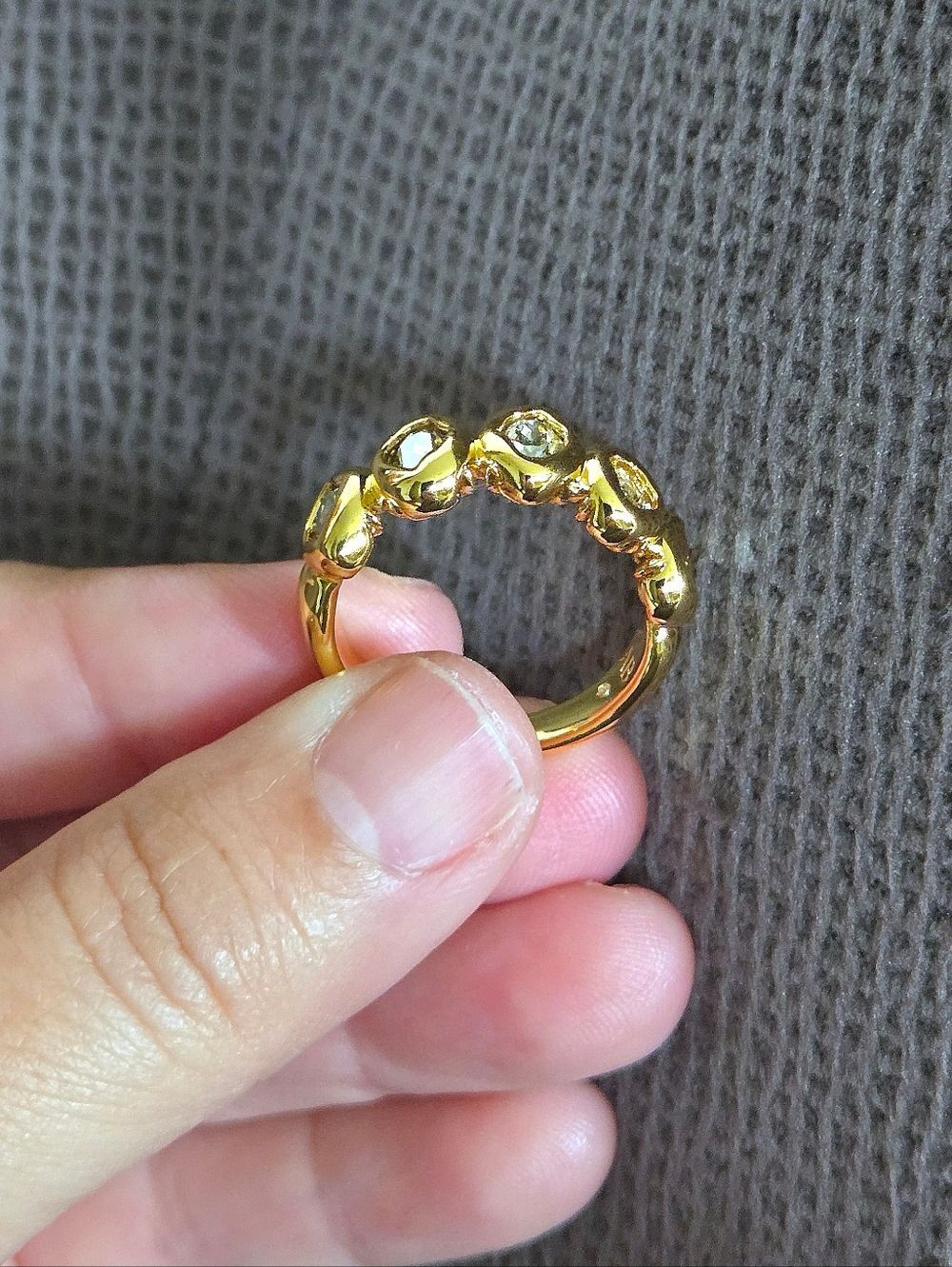✨️HP✨️ Alexis Bittar Molten Gold💛 with Clear Crystals💎 Ring💍 - NWT - Picture 14 of 16
